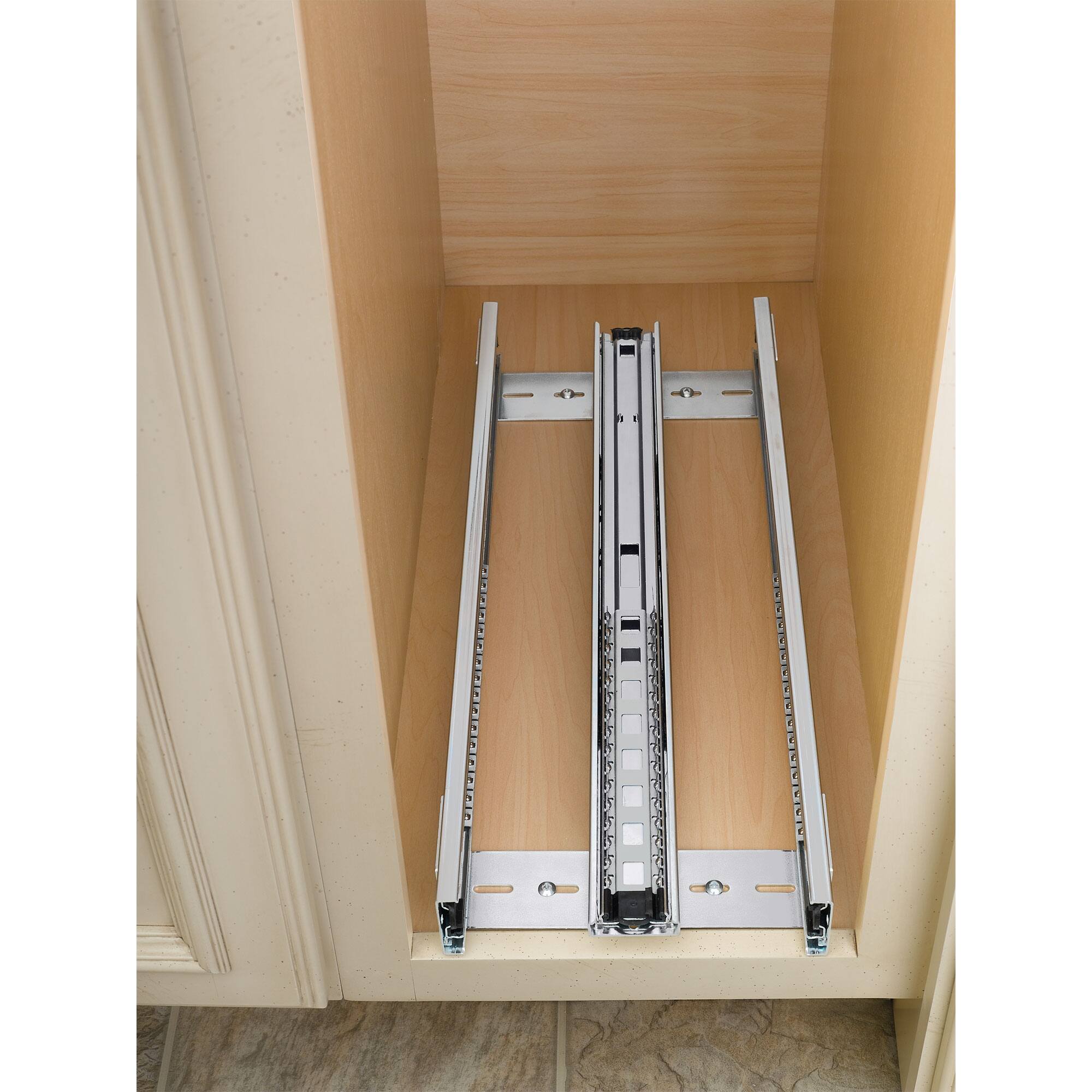 Alt View 4. Rev-A-Shelf - Rev-A-Shelf 8" Pullout Kitchen Cabinet Organizer Pantry Spice Rack, 448-BC-8C - Natural Maple.
