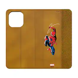 Keyscaper - Marvel Badge Folio Phone Case - Apple iPhone 15 - Spider-Man