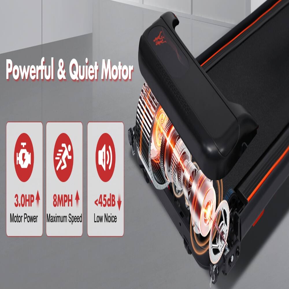 Powerful & Quiet Motor  
3.0HP  
8MPH  
Motor Power  
Maximum Speed  
<45dB  
Low Noise