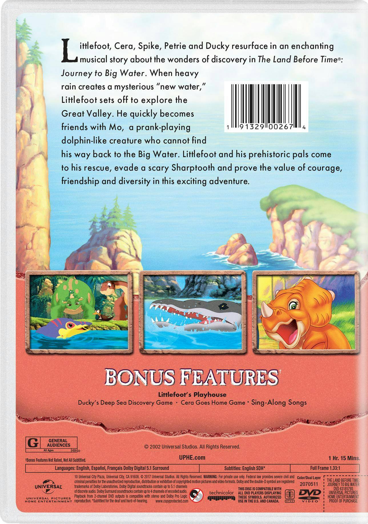Angle. The Land Before Time 9 - Journey to Big Water [DVD].