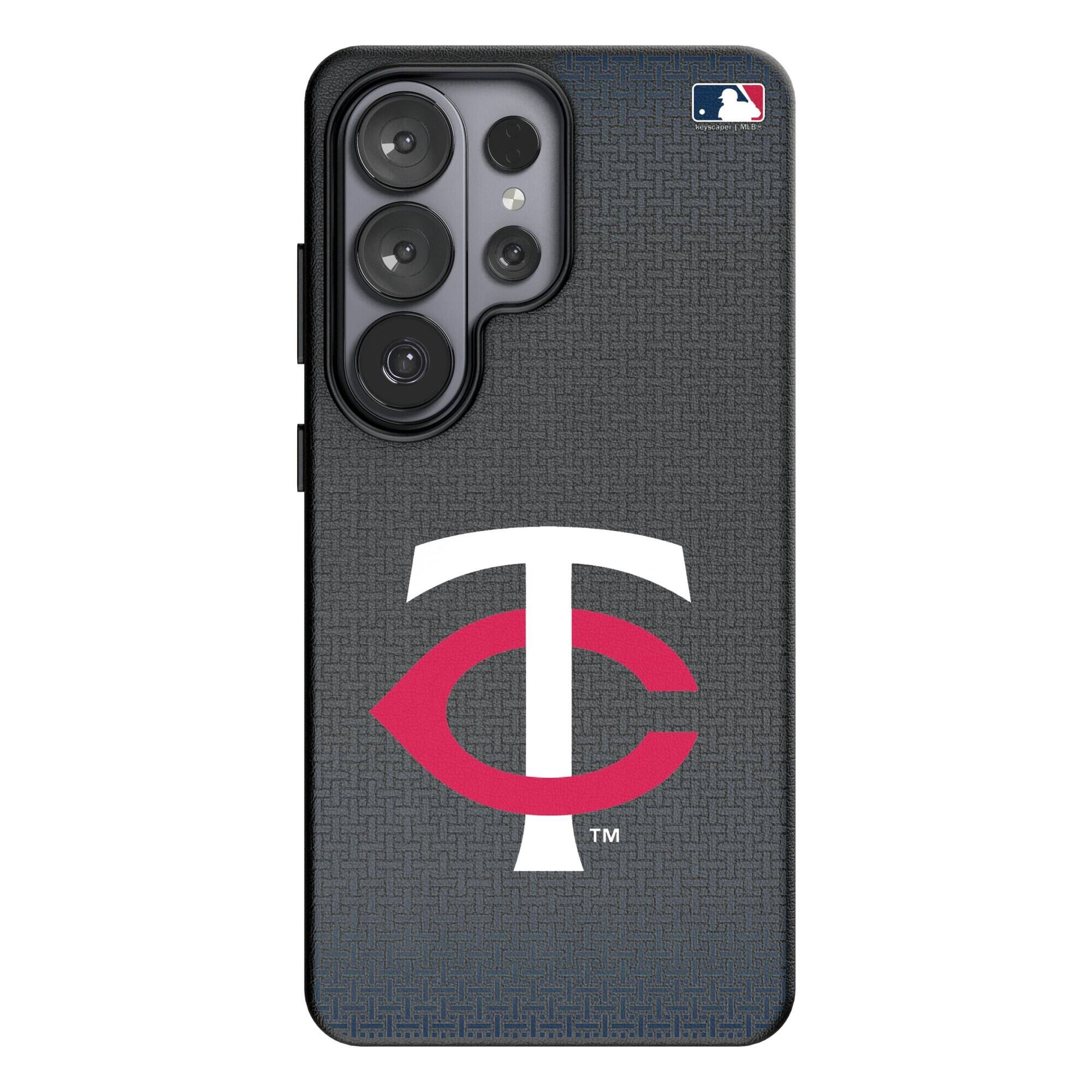 Front. Keyscaper - Linen Galaxy Magnetic Bump Case - S26 Plus - Black.