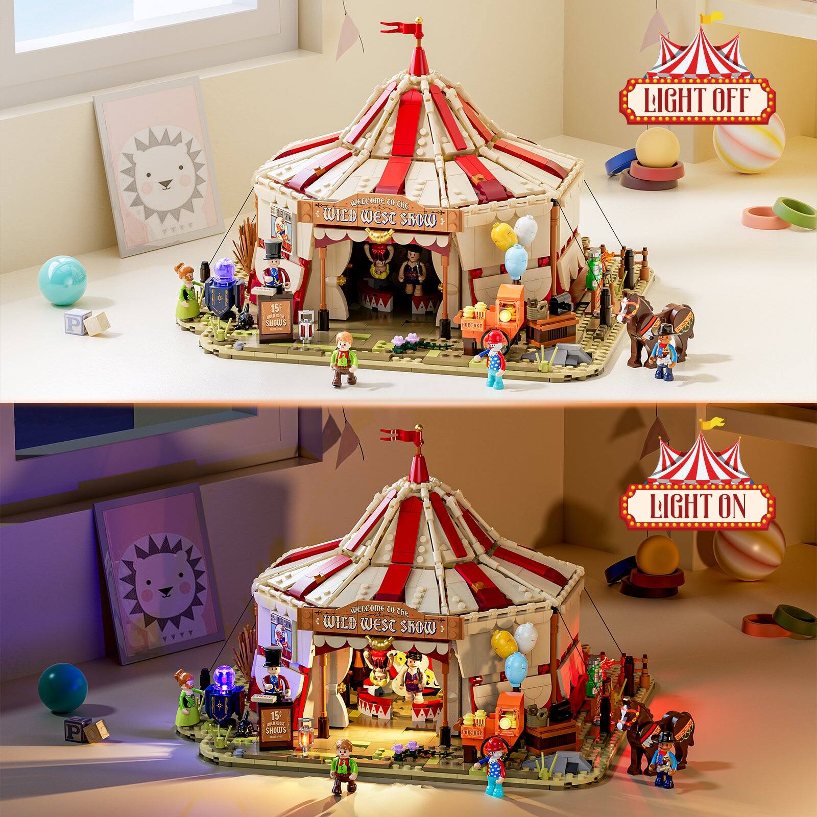 LIGHT OFF  
Welcome to the Wild West Show - P 15 Shows A

LIGHT ON  
Welcome to the Wild West Show - P 15 Shows A