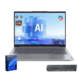 Lenovo - ThinkBook 14 FHD+ Touchscreen Laptop - AMD Ryzen 7 170 64GB RAM 2TB SSD - Copilot & Backlit Keyboard - 7 in-1 USB-C Hub - Gray
