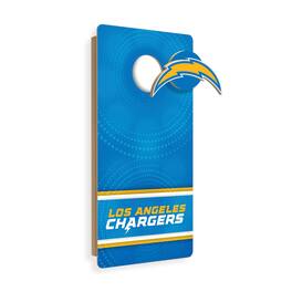 Fan Creations - Los Angeles Chargers Wall Hanging Cornhole Board - Multicolor