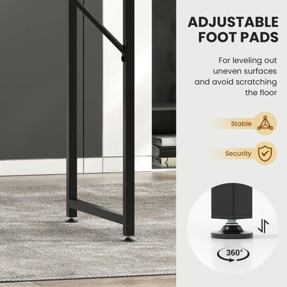 ADJUSTABLE FOOT PADS  
For leveling out uneven surfaces and avoiding scratching the floor  

- Stable  
- Security  

360°