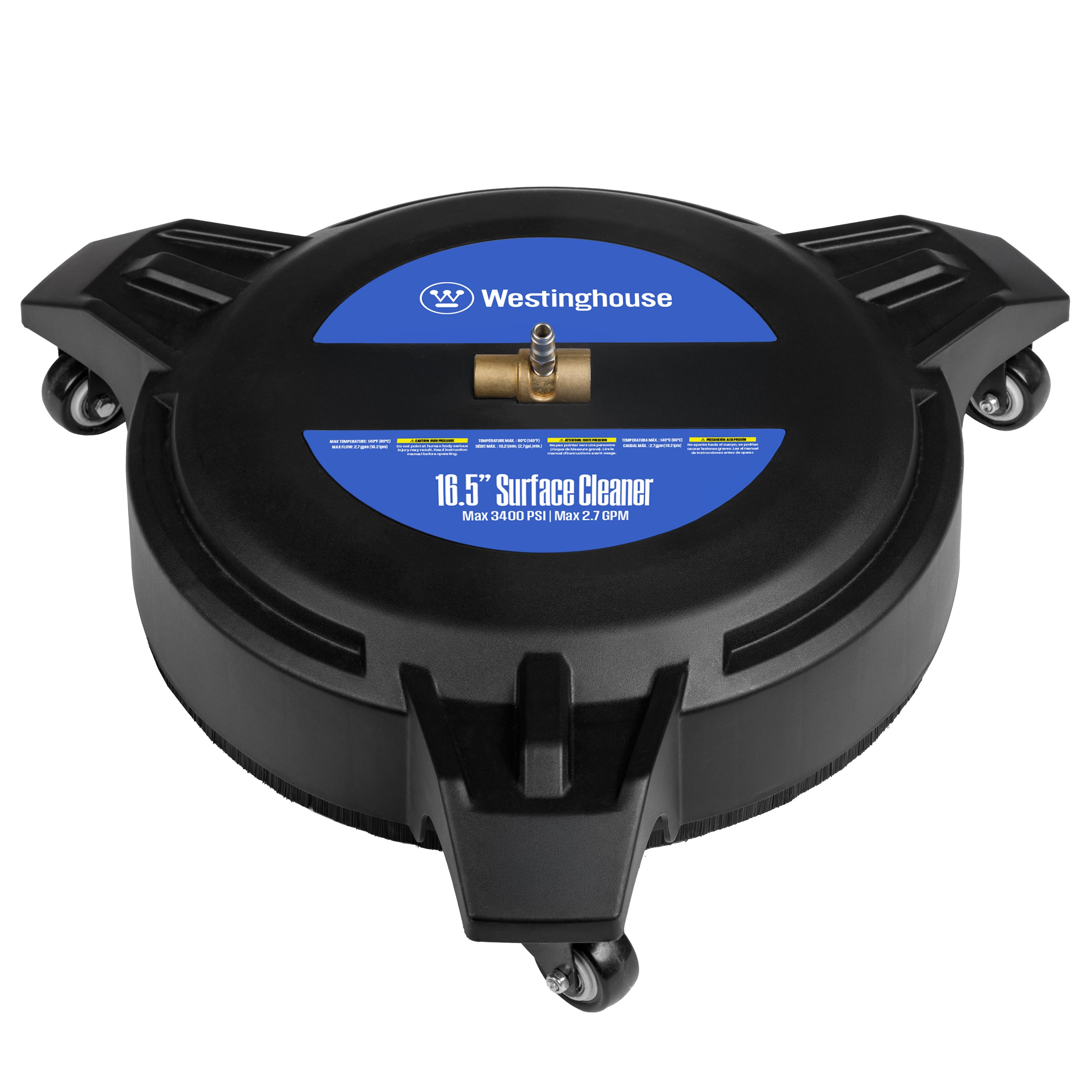 Westinghouse - 16.5 in. 3400 PSI Plastic Pressure Washer Surface Cleaner - Black