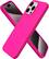 Front. Ornarto - ORNARTO Compatible with iPhone 15 Pro Max Case 6.7", Slim Liquid Silicone Full Covered Protective Cover-Hot Pink - Hot Pink.