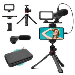 MOVO - uVlogger Kit for Android with Light, Mic, Phone Mount, Tripod