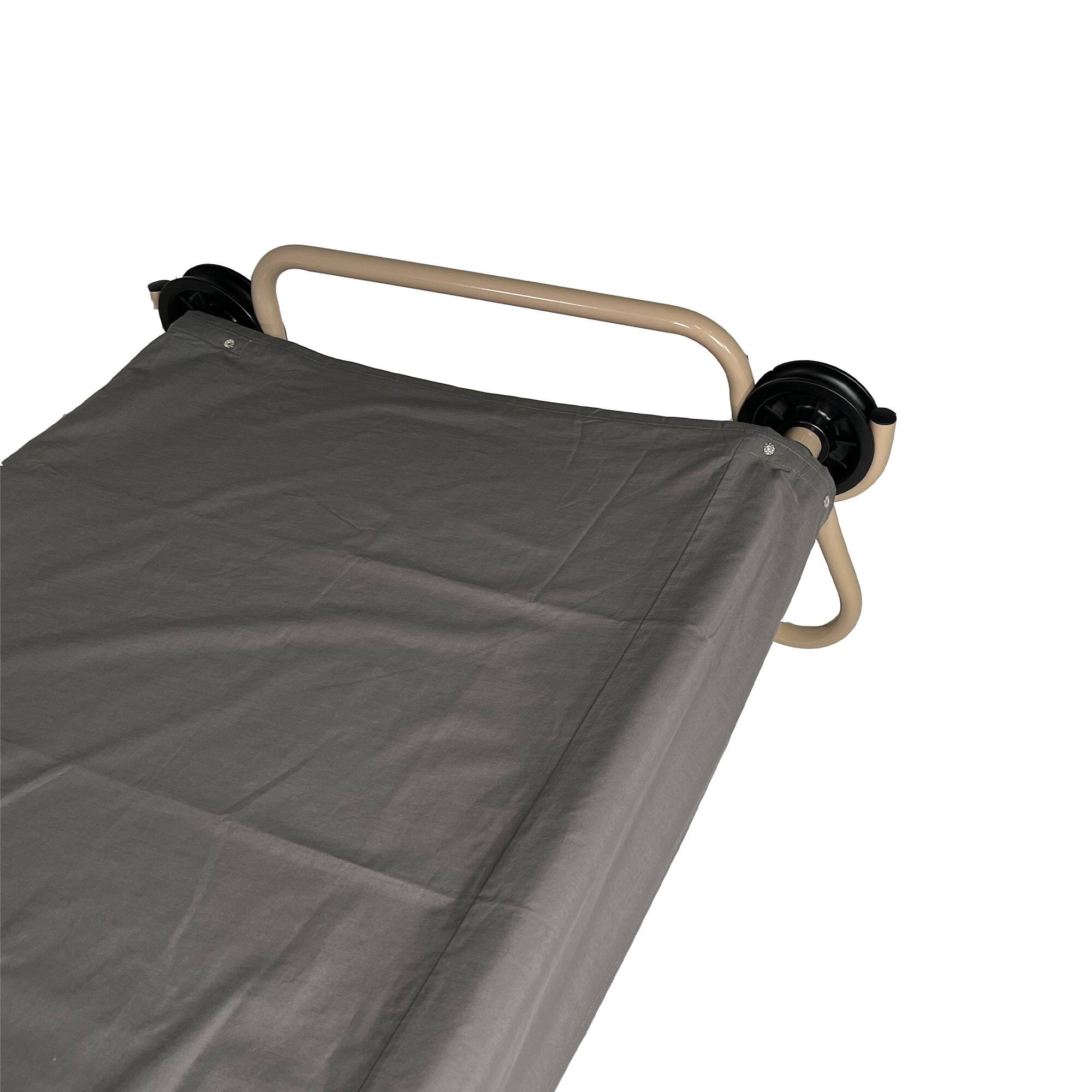 Alt View 8. Disc-O-Bed - Disc-O-Bed L/XL Cot Sheet for Portable Folding Bed Systems and Camping, Grey - Grey.