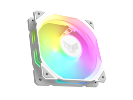 ASUS - TUF TR120 120mm ARGB Fan Triple Pack, 77.4 CFM, Aura Sync, PWM - White
