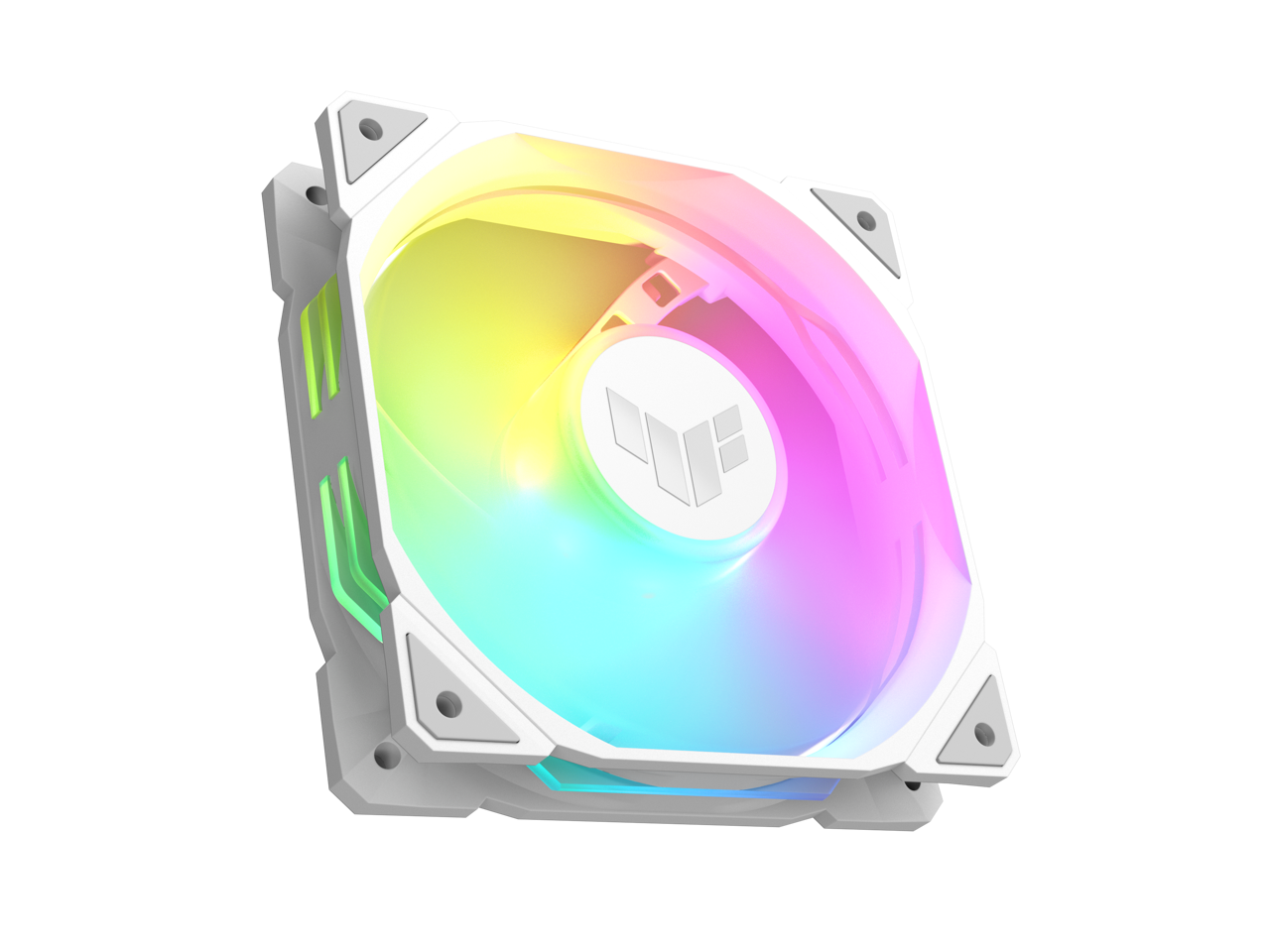 Front. ASUS - ASUS TUF TR120 120mm ARGB White Fan Triple Pack, 77.4 CFM, Aura Sync, PWM - White.