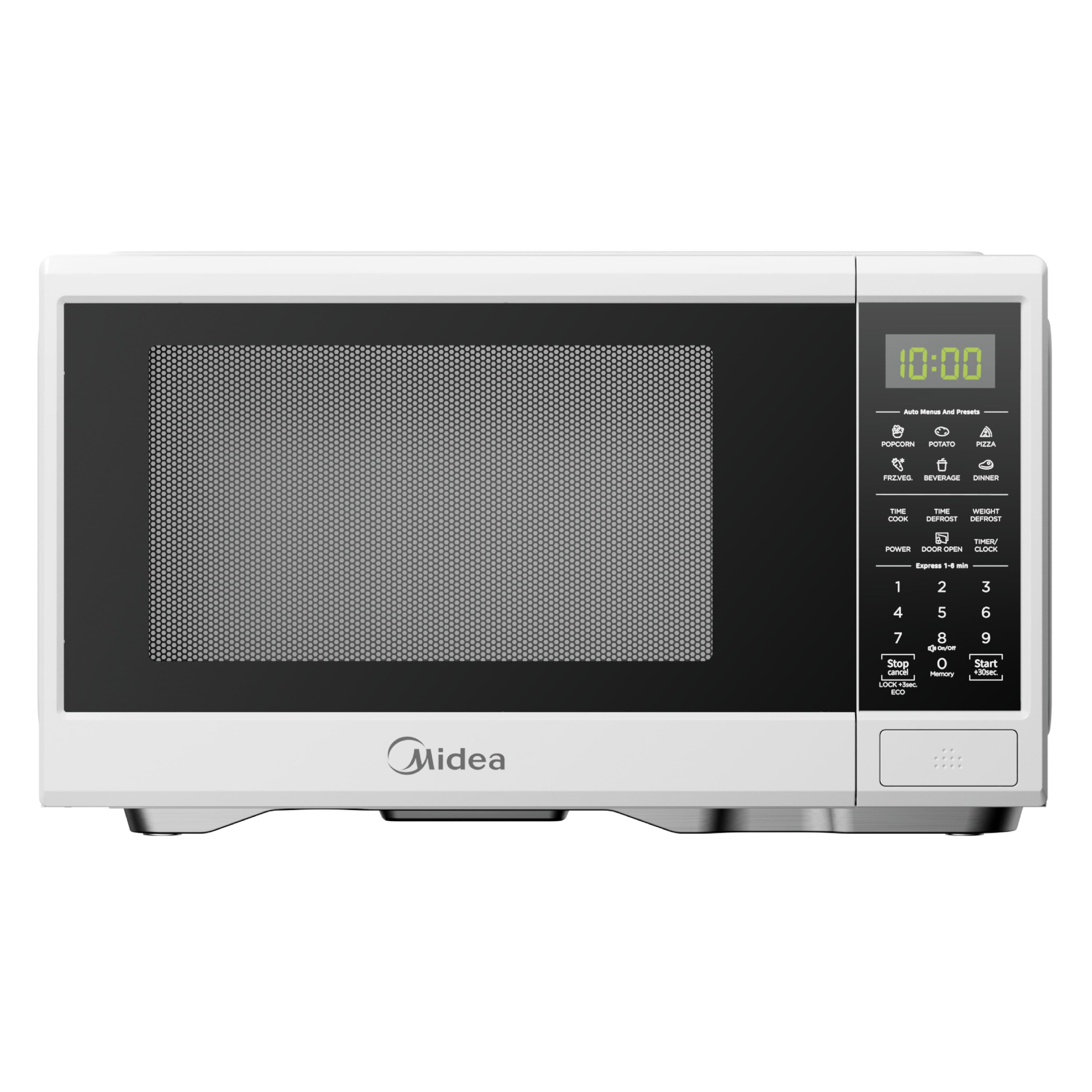 Midea - 1.1 Cu. Ft. Countertop Microwave Oven, 1000W, Small Microwave for Apartment, Dorm, Kitchen - White