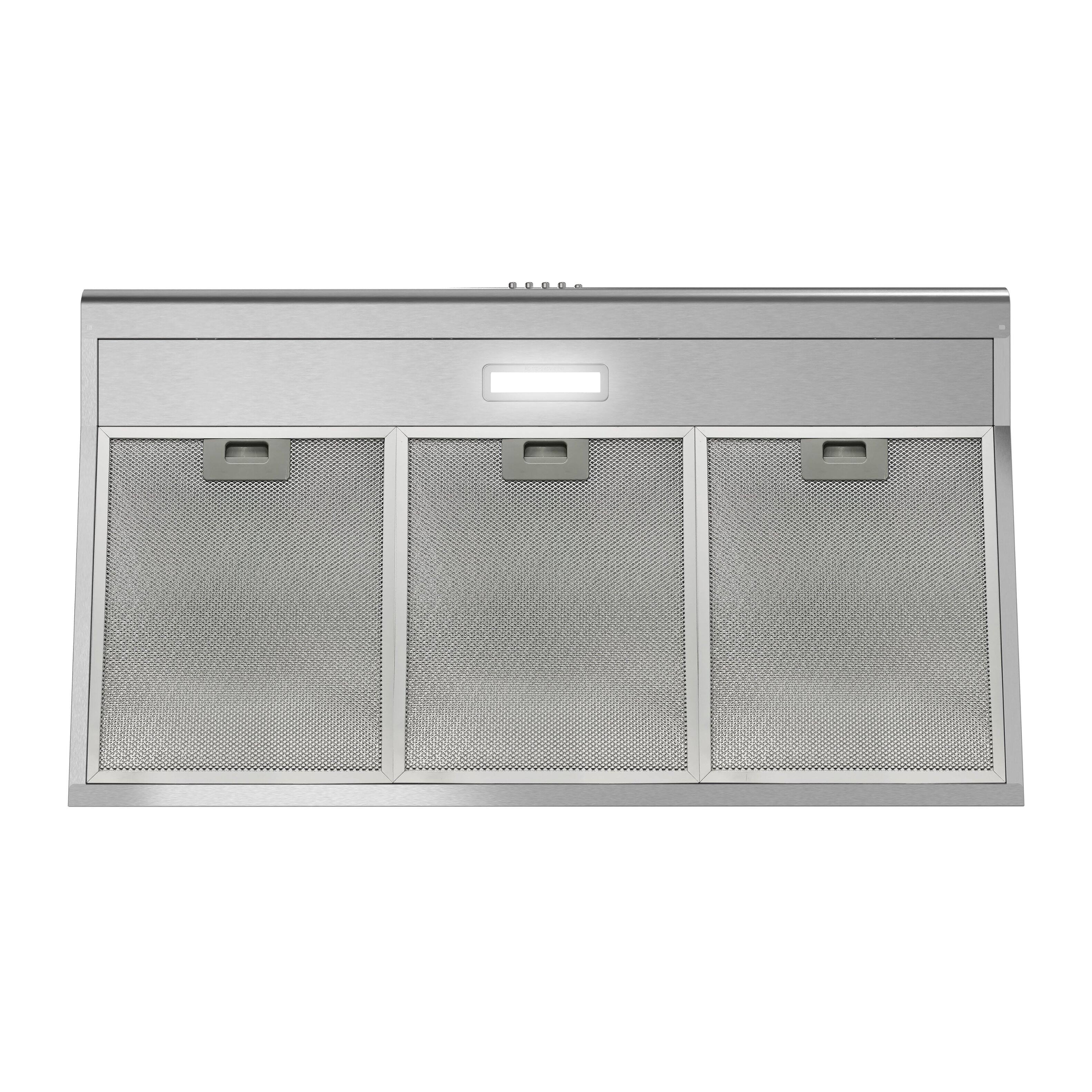 Alt View 7. Streamline - 36 in. Chieti Ducted Undermount 80 CFM Range Hood, Mesh Filters, Push Button Control, LED Light - Brushed Stainless Steel.