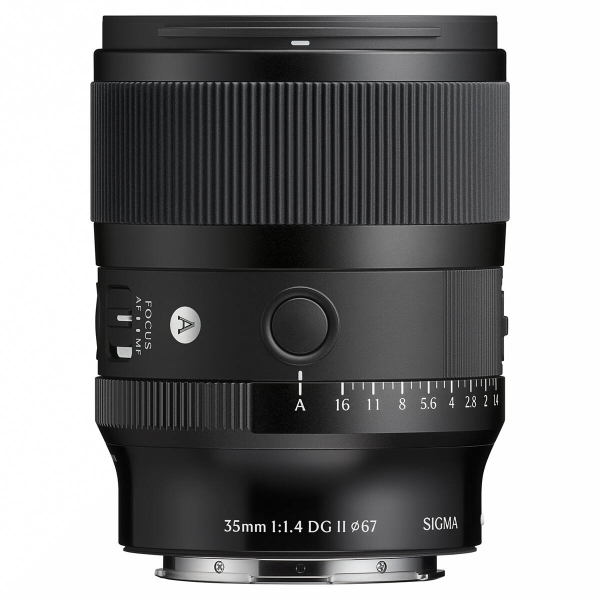 AF MF AF 8 0 MF

FOCUS
| A

16 11 8 5.6 4 2.8 2

24

35mm 1:1.4 DG II 67

SIGMA