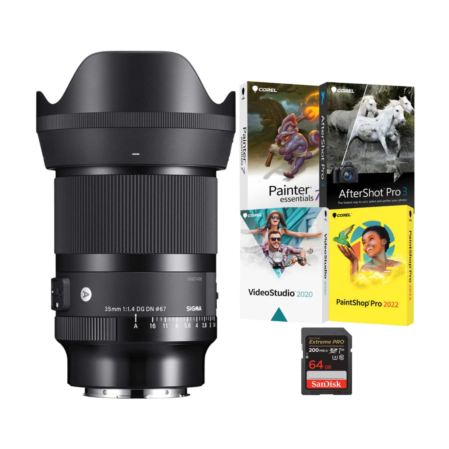 Sigma AF 35mm f/1.4 DG DN Art Lens (Sony E Mount) Bundle 303965-K1