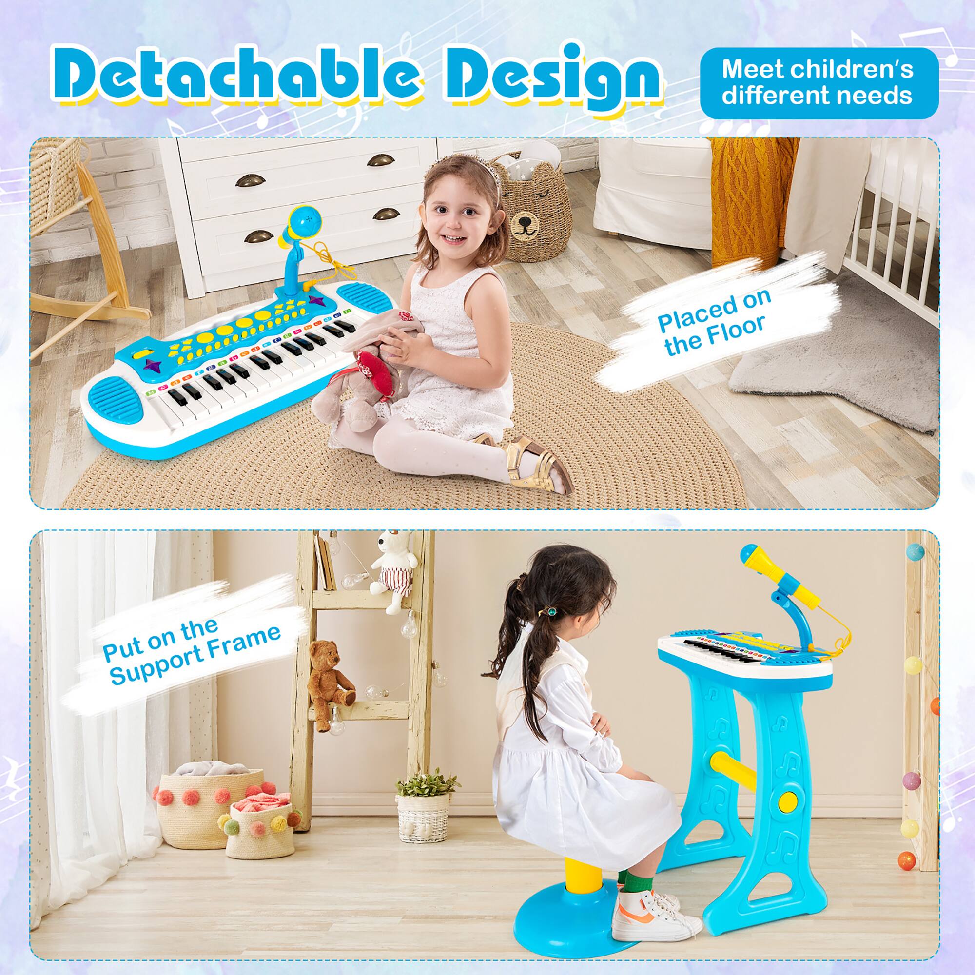 Detachable Design Meet children's different needs on the Floor.