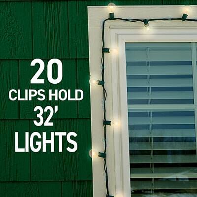 20 CLIPS HOLD 32' LIGHTS