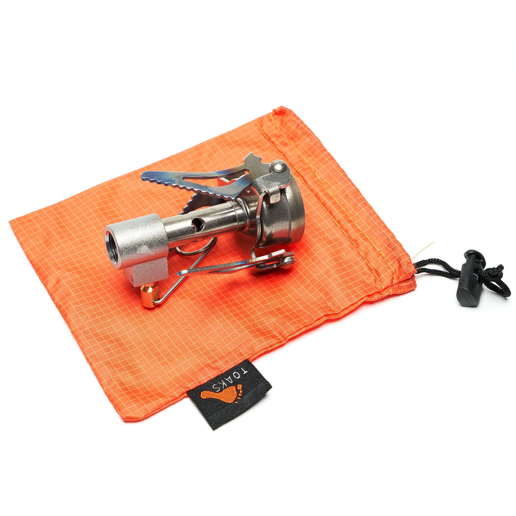 Alt View 3. TOAKS - TOAKS Titanium Backpacking Stove - Titanium / Natural Metal Finish.