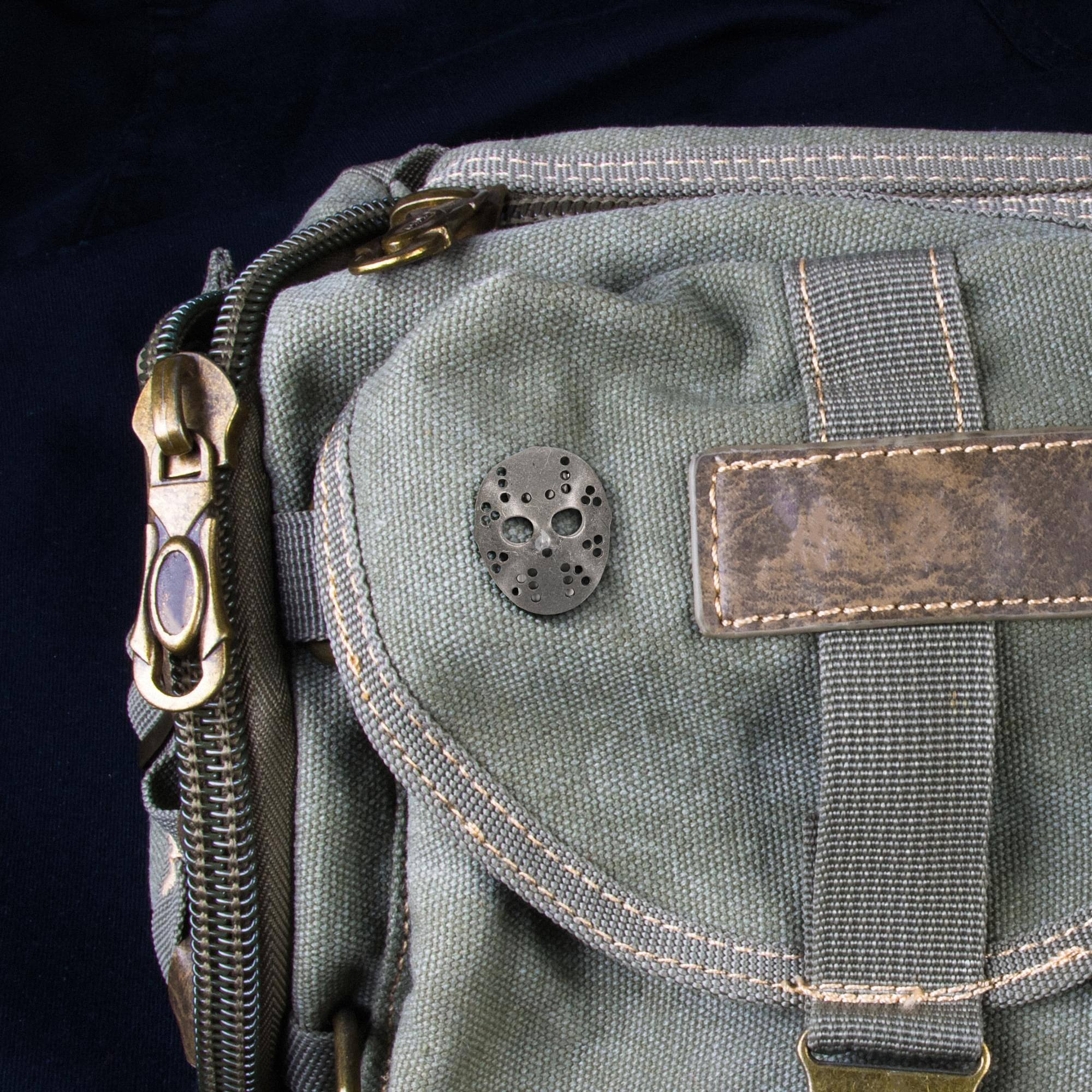 Alt View 3. Nerd Block - Friday the 13th Jason Voorhees Hockey Mask Pin - Silver.