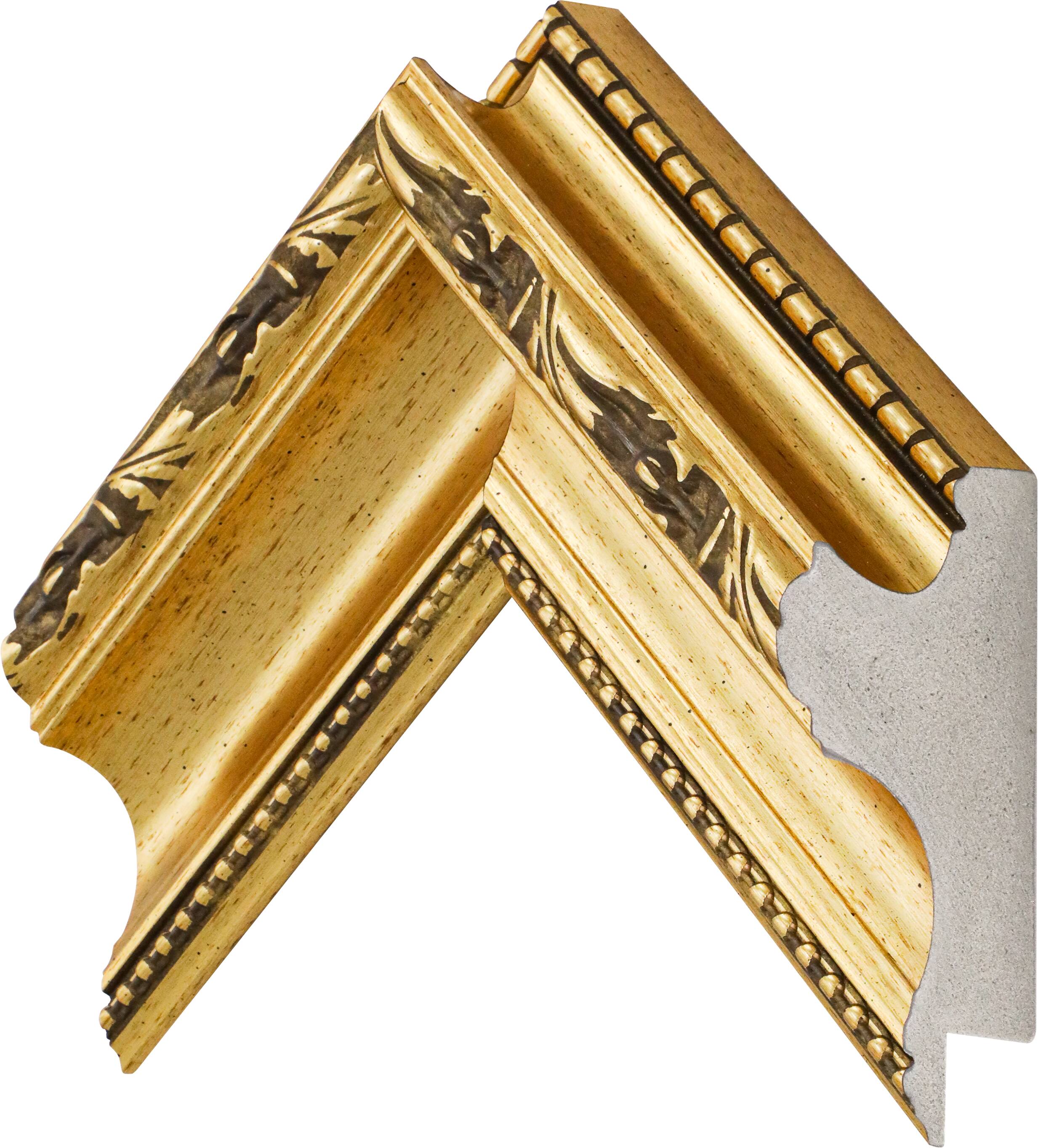 Alt View 14. Deco TV Frames - Premiere Bezel for Samsung the Frame TV - 43" - Ornate Gold.