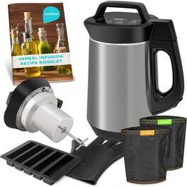 Ivation - Herbal Infusion Machine Botanical Extractor for Butters Oils Tinctures Gummies - Stainless Steel