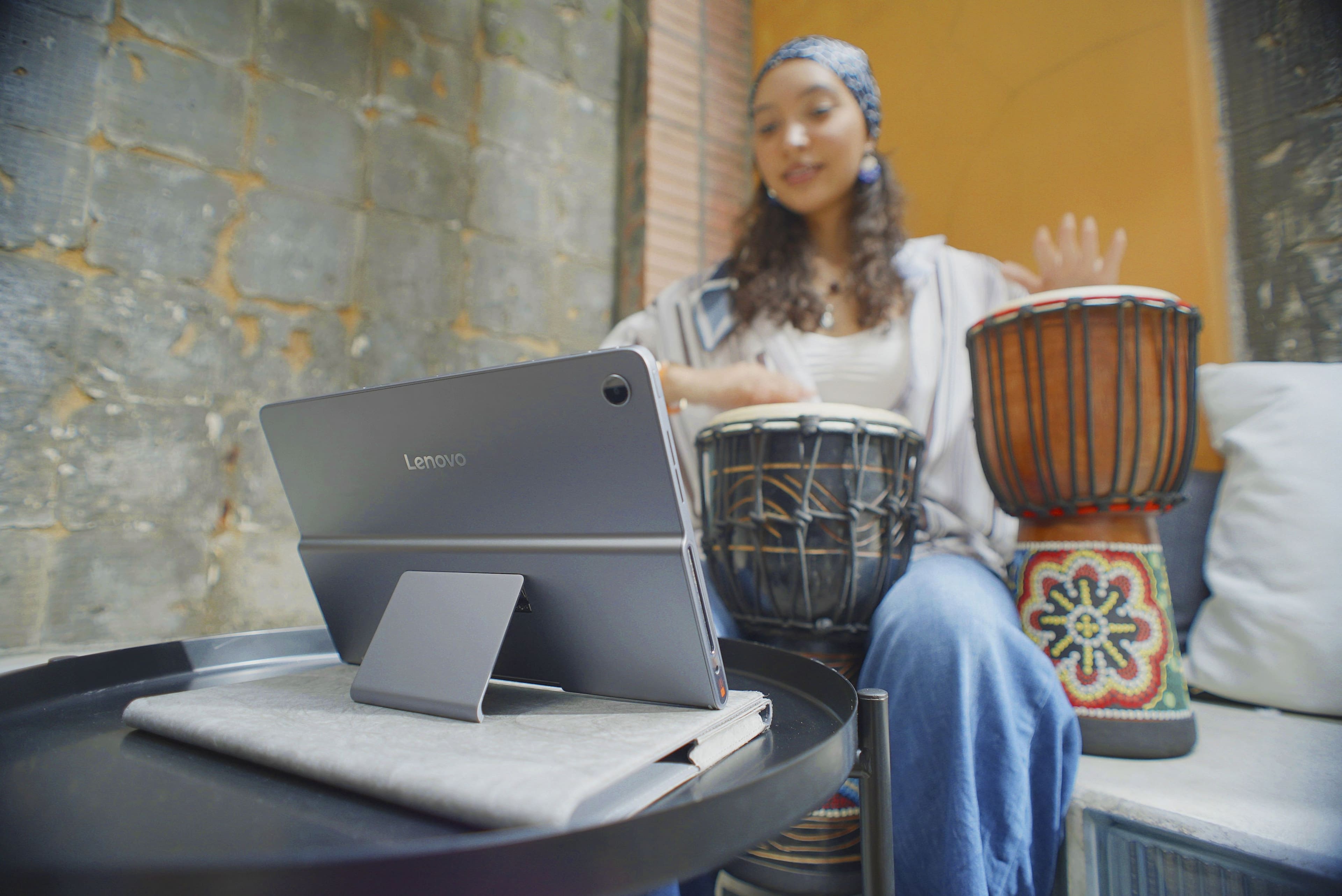 Alt View 15. Lenovo - Tab Plus - 11.5" 2K Tablet - 8GB RAM - 256GB UFS - with Sleeve - Luna Grey.