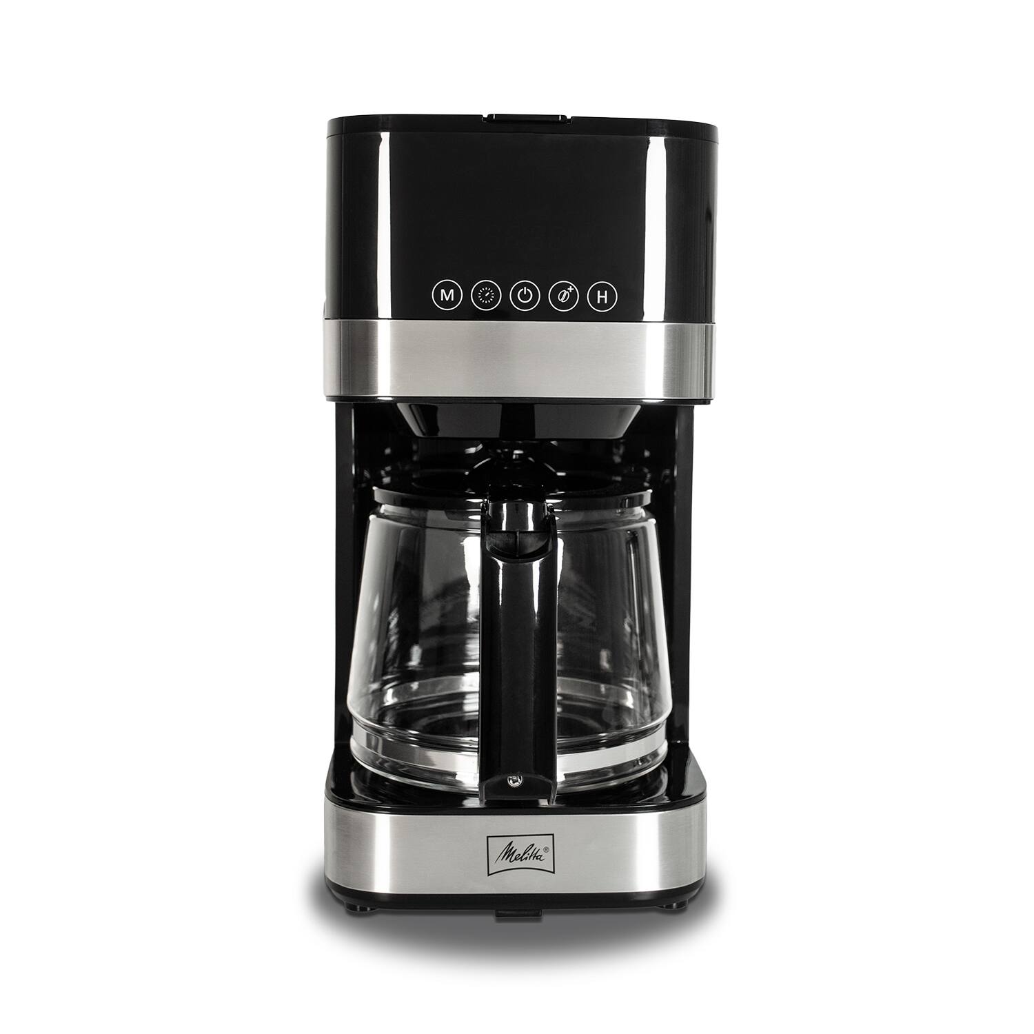 Alt View 9. Melitta - Aroma Tocco 10-Cup Drip Coffee Maker with Glass Carafe and Touch Control Display - Black.