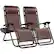Front. Best Choice Products - Best Choice Products Set of 2 Zero Gravity Lounge Chair Recliners for Patio, Pool w/ Cup Holder Tray - Brown - Brown.
