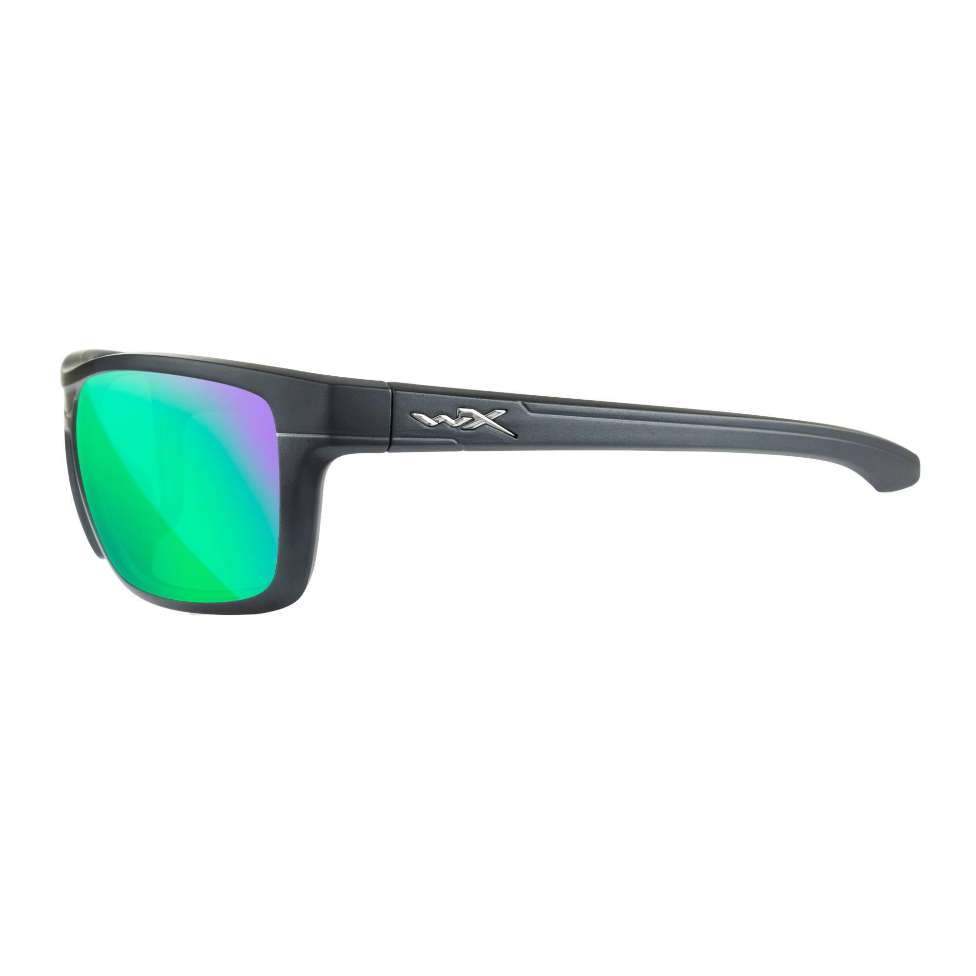 Back. Wiley X - Wiley-X WX Kingpin Sunglasses (Polarized Green Lens, Matte Graphite Frame) - Green.