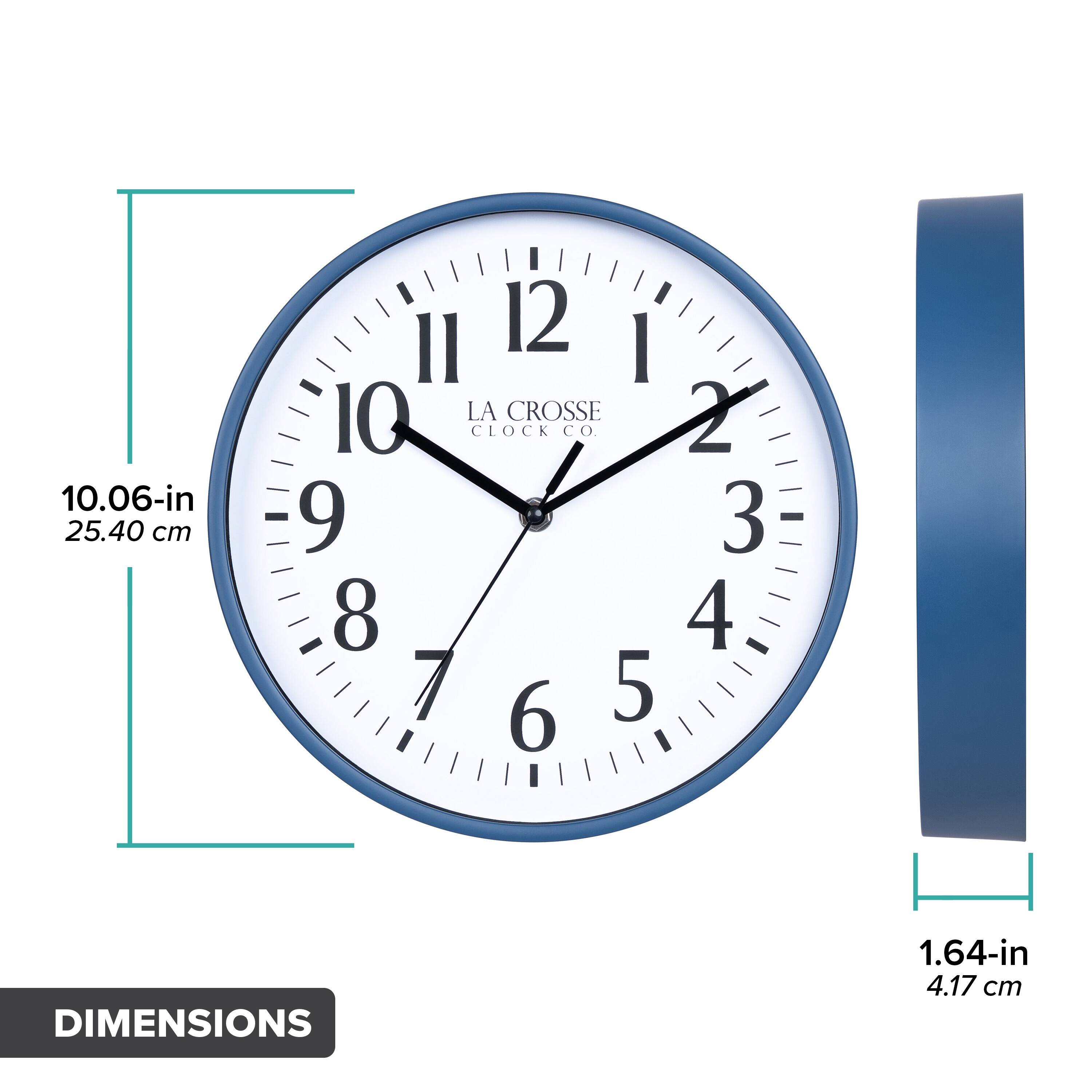 10.06-in 25.40 cm  
1.64-in 4.17 cm  
LA CROSSE CLOCK CO.  
DIMENSIONS