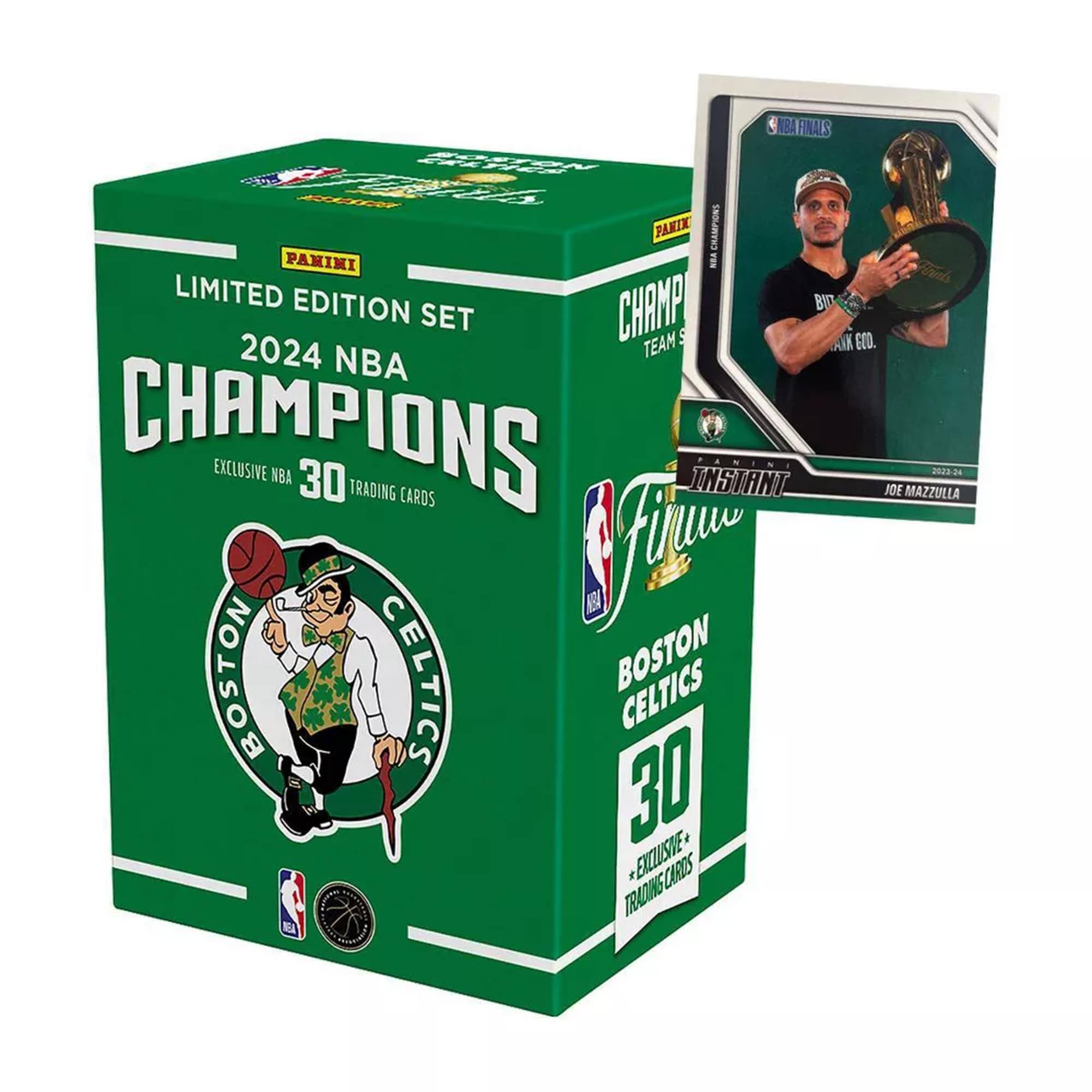 Sure, here is the corrected and grouped text from the image:

---

**PANINI**

**LIMITED EDITION SET**

**2024 NBA CHAMPIONS**

**EXCLUSIVE NBA 30 TRADING CARDS**

**BOSTON CELTICS**

**30**

**INSTANT FINISH**

**BOSTON CELTICS**

**30**

**EXCLUSIVE TRADING CARDS**

**NBA FINALS**

**JOE MAZZULLA**

**2023-24**

**PANINI**

**PANINI**

**PANINI**

**PANINI**

**PANINI**

**PANINI**

**PANINI**

**PANINI**

**PANINI**

**PANINI**

**PANINI**

**PANINI**

**PANINI**

**PANINI**

**PANINI**

**PANINI**

**PANINI**

**PANINI**

**PANINI**

**PANINI**

**PANINI**

**PANINI**

**PANINI**

**PANINI**

**PANINI**

**PANINI**

**PANINI**

**PANINI**

**PANINI**

**P