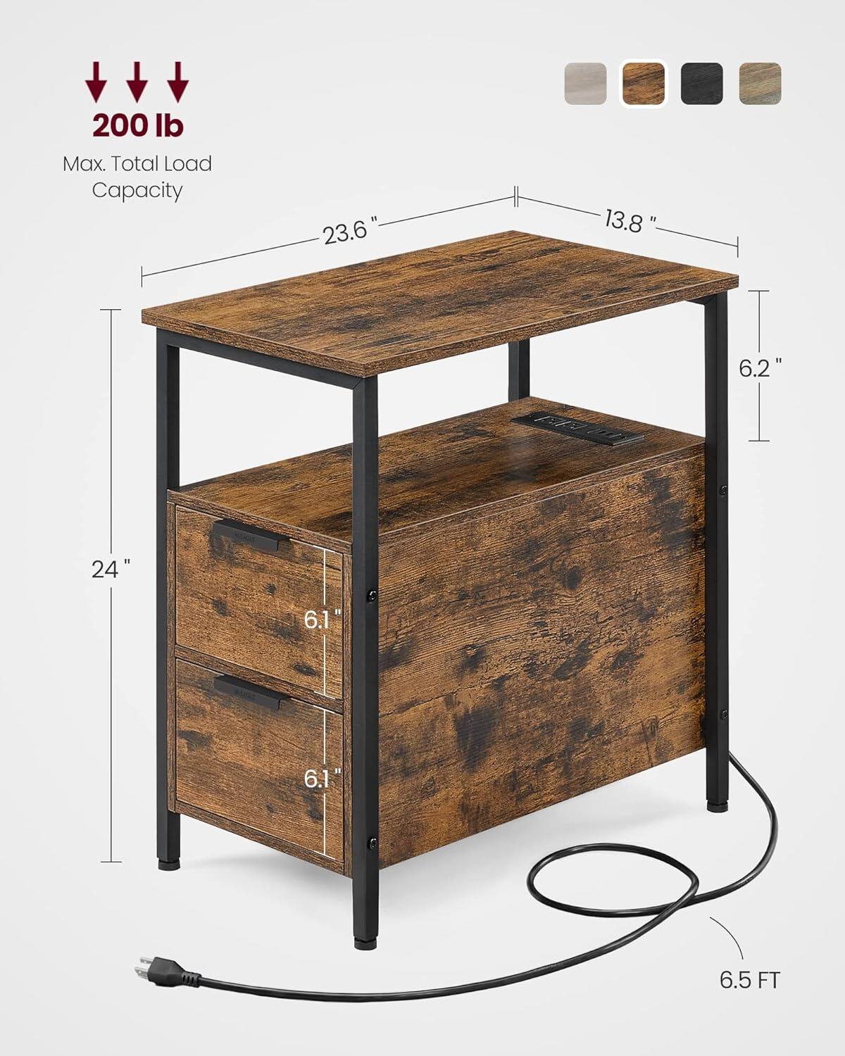 200 lb Max. Total Load Capacity  
23.6"  
13.8"  
6.2"  
24"  
6.1"  
6.1"  
6.5 FT