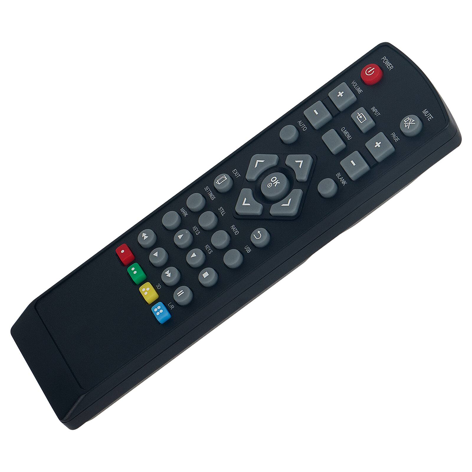 Sure, here is the corrected and grouped text from the image:

- POWER
- VOLUME
  - +
  - -
- INPUT
- MUTE
- AUTO
- MENU
- PAGE
- EXIT
- STILL
- KEYS
- USB
- 4
- A
- d
- 30
- LR
- BLANK
- 0%
- 1
- 2
- 3
- 4
- 5
- 6
- 7
- 8
- 9
- 0
- 10
- 11
- 12
- 13
- 14
- 15
- 16
- 17
- 18
- 19
- 20
- 21
- 22
- 23
- 24
- 25
- 26
- 27
- 28
- 29
- 30
- 31
- 32
- 33
- 34
- 35
- 36
