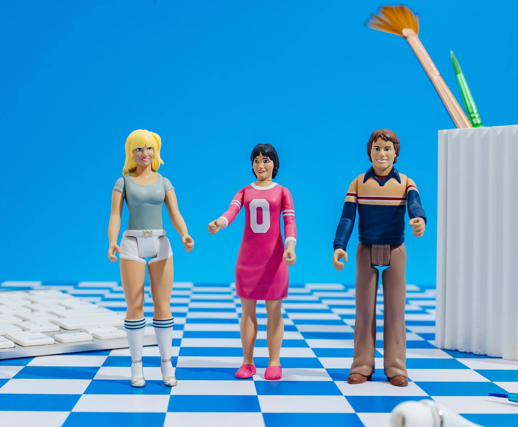 Toynk Three's Company 3.75 Inch Retro Action Figure Box Set Multi