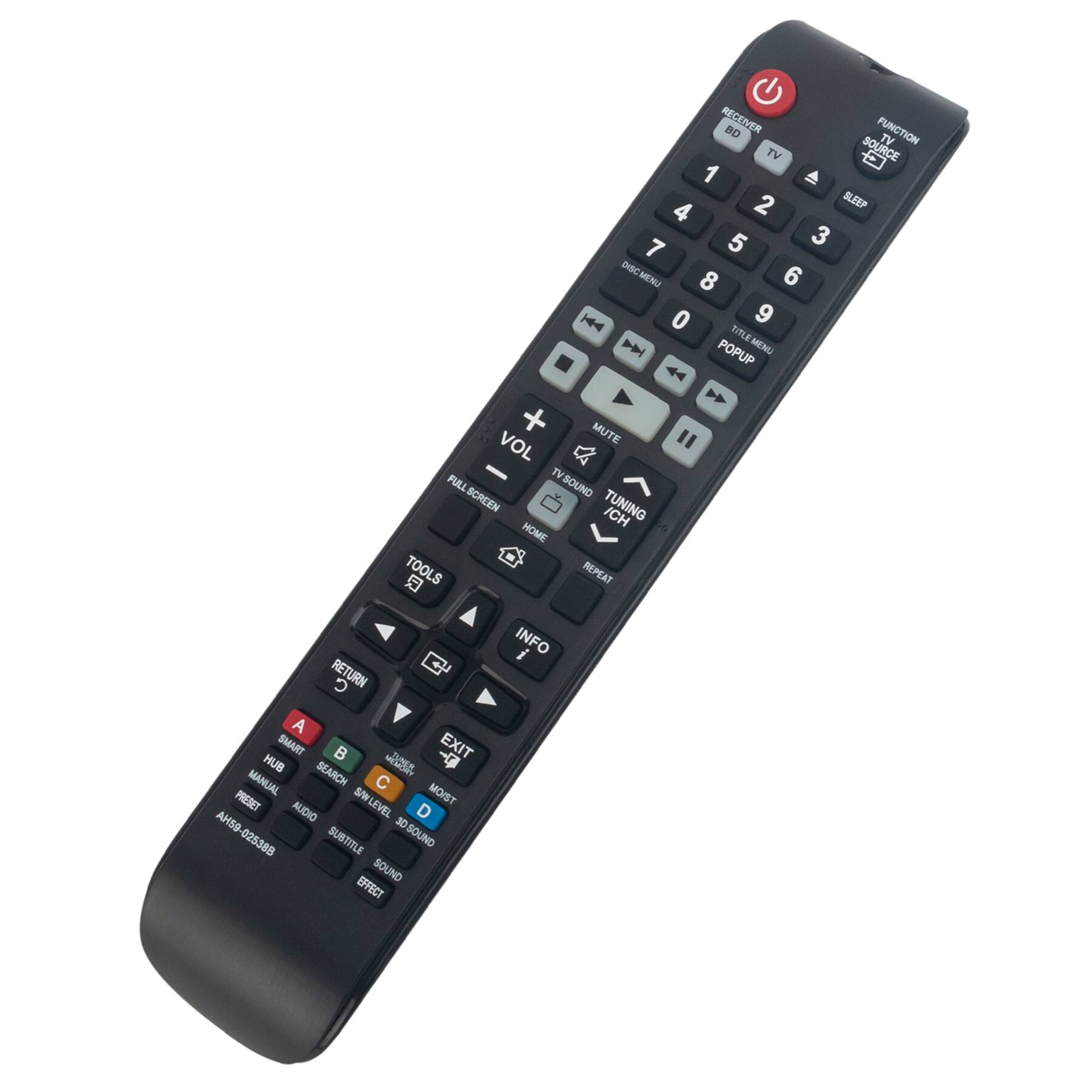 Sure, here is the corrected and grouped text from the image:

**Top Section:**
- RECENER
- BD
- TV
- FUNCTION
- SOURCE
- SLEEP
- DHBC
- MENU
- TITLE
- POPUP MENU

**Number Pad:**
- 1 2 3
- 4 5 6
- 7 8 9
- 0

**Middle Section:**
- MUTE
- VOL
- FULL SCREEN
- TV SOUND
- TUNING
- CH
- TOOLS
- REPEAT
- RETURN
- G
- S
- A
- SMART
- EXIT
- HUB
- J
- MANUAL
- SEARCH
- PRESET
- S/MOIST
- AUDIO LEVEL
- D
- AHSO
- 30
- DSOLIND
- 025388

**Bottom Section:**
- INFO
- SUBTITLE
- SOUND EFFECT
- A
- B
- C
- D
- HUB
- SEARCH
- MANUAL
- RESET
- AUDIO
- SILENT
- 3D ROUND
- SOUND EFFECT
- AV6