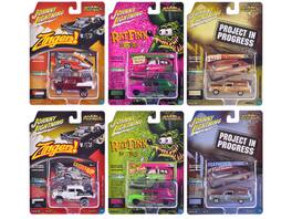 "Street Freaks" 2025 Release 2 of 6 Cars 1/64 Diecast Model Cars by Johnny Lightning - Multicolor