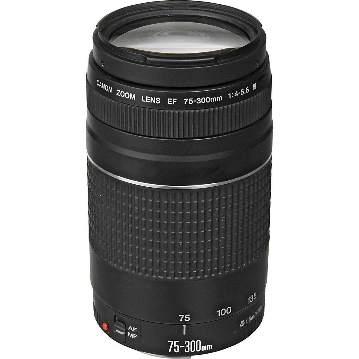 CANON ZOOM 1:4-5.6 LENS EF 75-300mm  
AF MF  
135 75 100 1.5m I 75-300mm