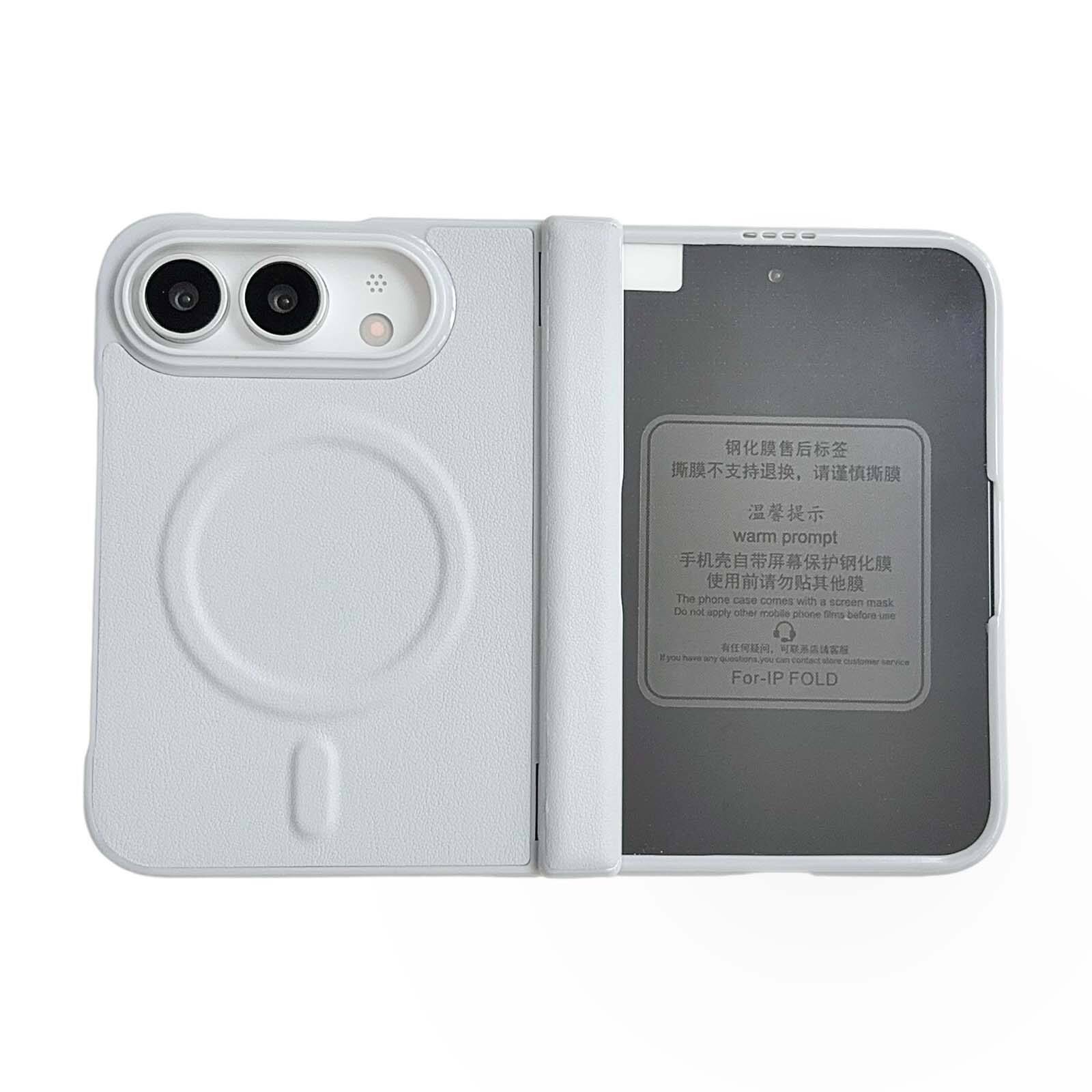 The phone case comes with a screen mask. Do not apply other mobile phone films before use. If you have any questions, you can contact store customer service. For IP FOLD
