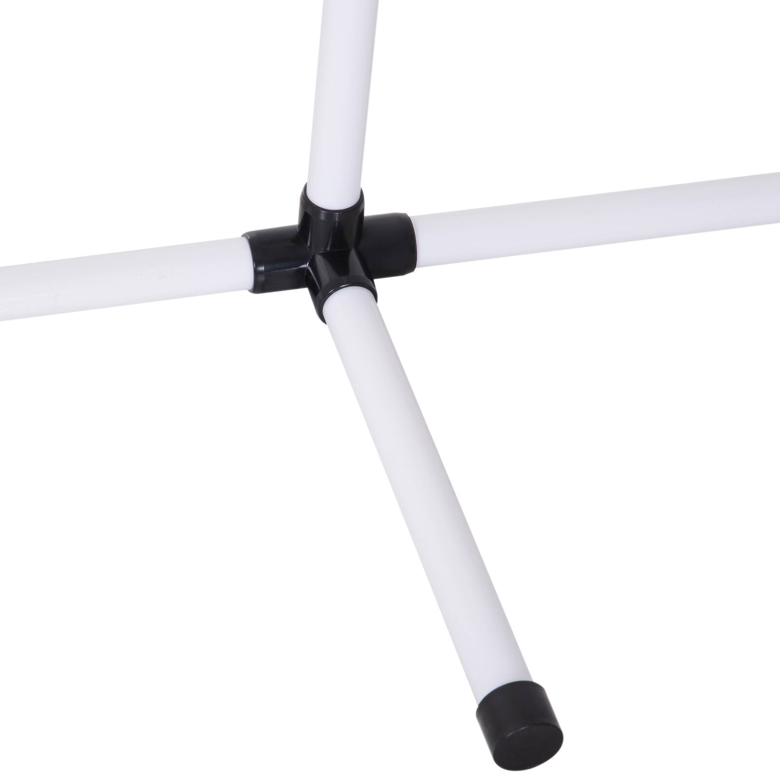 Alt View 4. Pawhut - Adjustable Dog Agility Training Obstacle Set with Weaves Poles and Storage Bag - White.