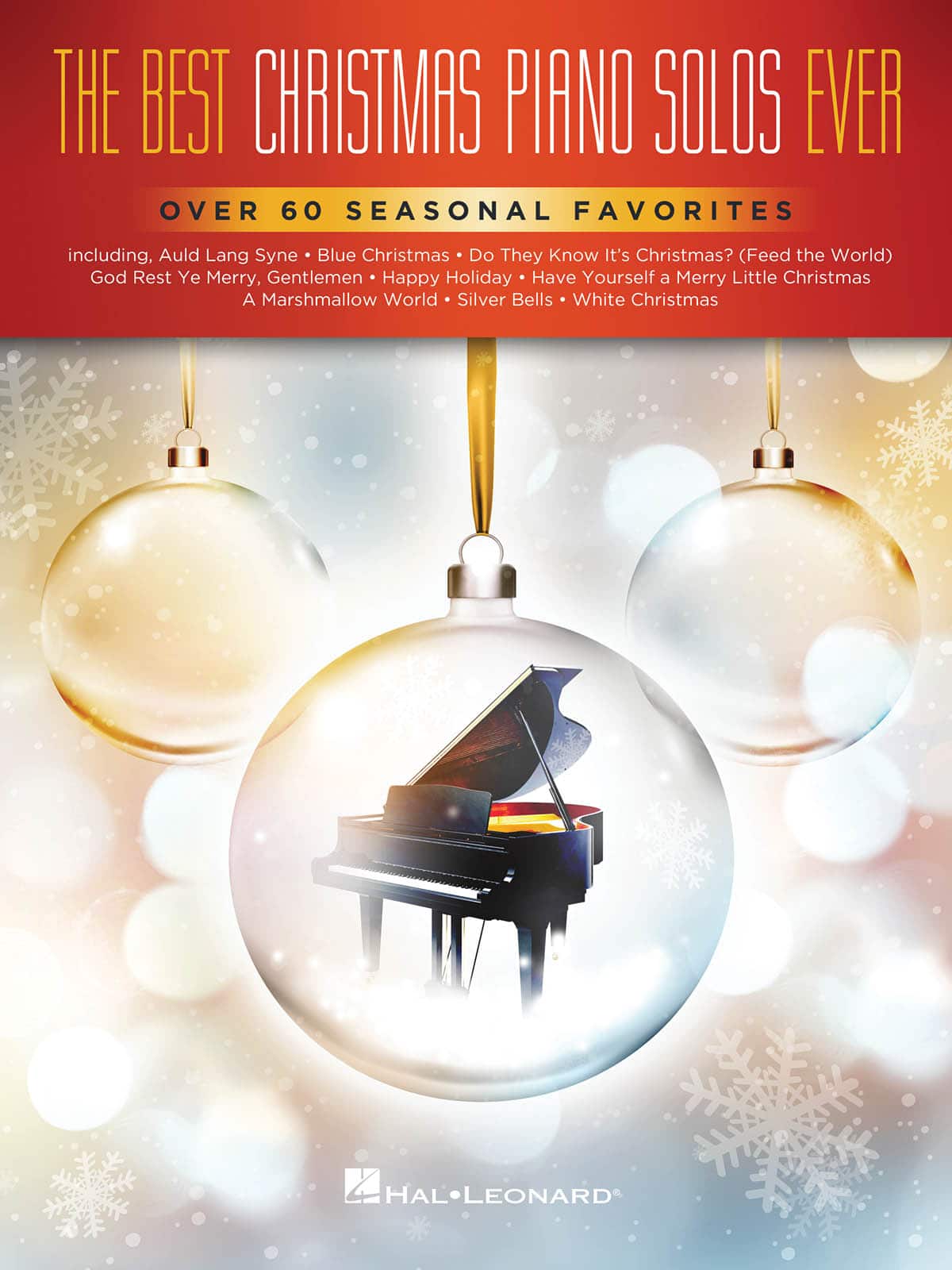 Hal Leonard - The Best Christmas Piano Solos Ever Softcover Piano Solo Songbook, 61 Songs, Intermediate to Advanced