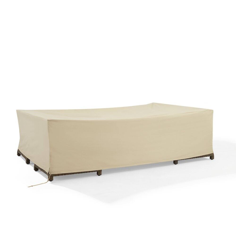 Back. Crosley Furniture - Outdoor Furniture Cover For Patio Set - Tan.