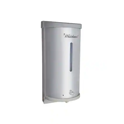 Front. Whitehaus - Soaphaus Hands-Free Multi-Function Soap Dispenser with Sensor Technology - Silver.