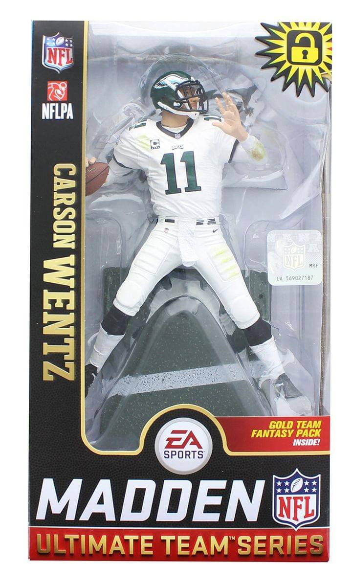 NFL NFLPA bxah 11 CARSON WENTZ ::0:: NFL MRF LA 569027187 WENTZ GOLD TEAM FANTASY PACK EA INSIDE! SPORTS MADDEN NFL TM ULTIMATE TEAM SERIES