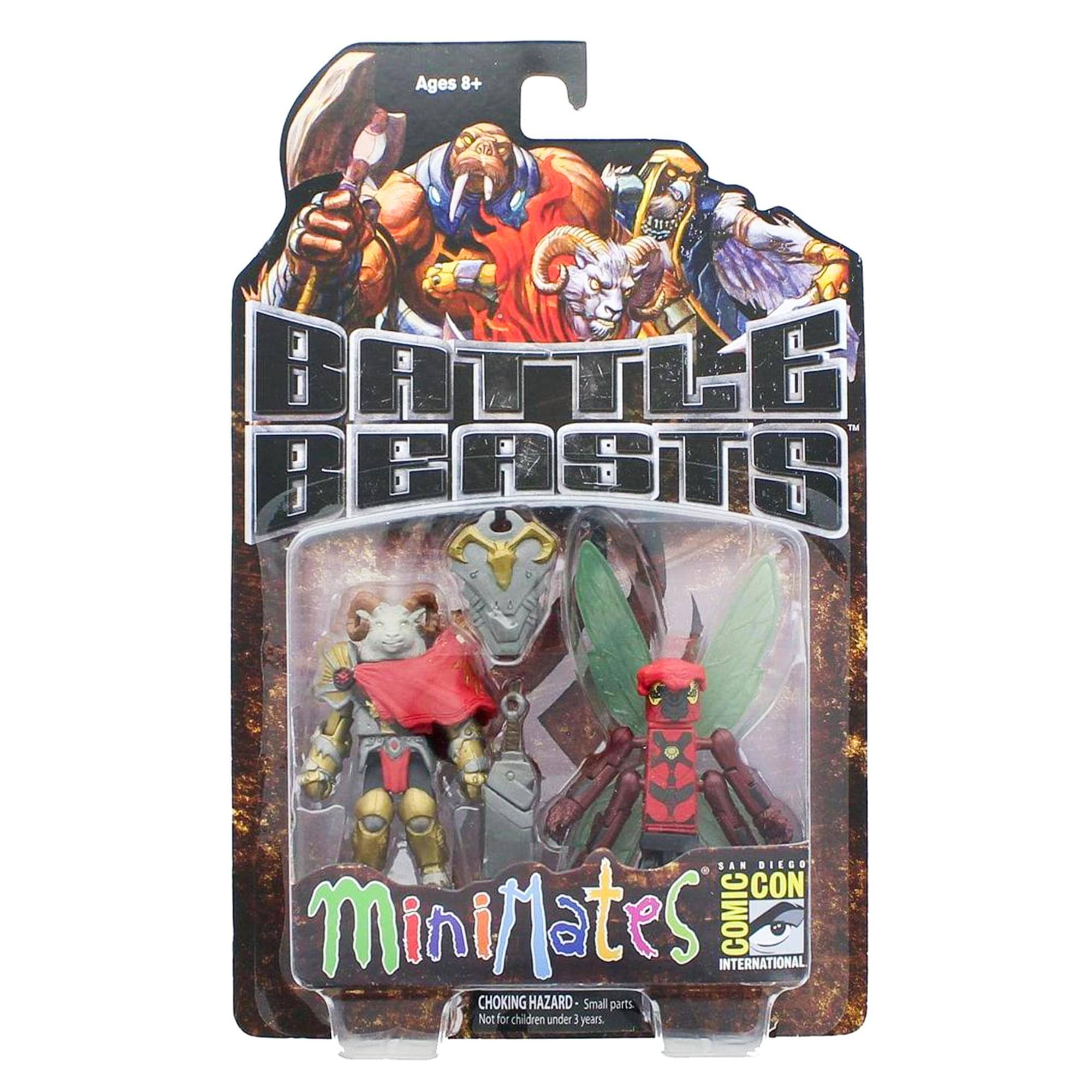 Ages 8+  
BATTLE BEASTS  
MiniMates  
SAN DIEGO COMIC CON INTERNATIONAL  
CHOKING HAZARD: Small parts. Not for children under 3 years.