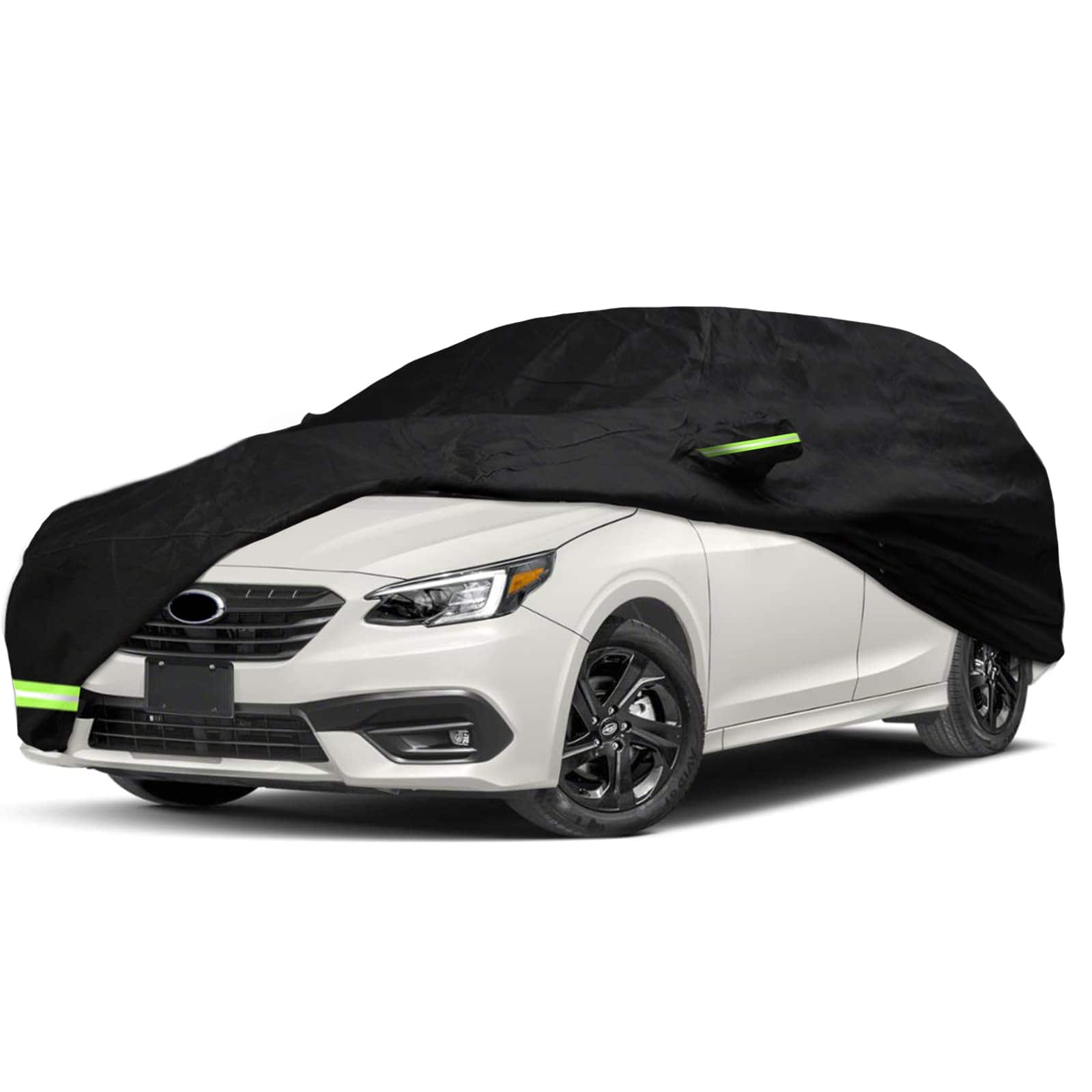 Empire DigiLabs - Waterproof Car Cover For 2013 2024 Subaru Crosstrek xv Custom Fit Windproof Strap Single Door Zipper Bands - Subaru WRX
