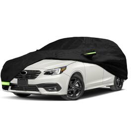 Empire DigiLabs - Waterproof Car Cover For 2013 2024 Subaru Crosstrek xv Custom Fit Windproof Strap Single Door Zipper Bands - Subaru WRX