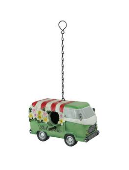 Things2Die4 - Rustic Country Flower Power Van Birdhouse for Small Birds - Multicolored