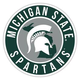 Fan Creations - Michigan State Spartans 15" State Circle Sign - Multicolor
