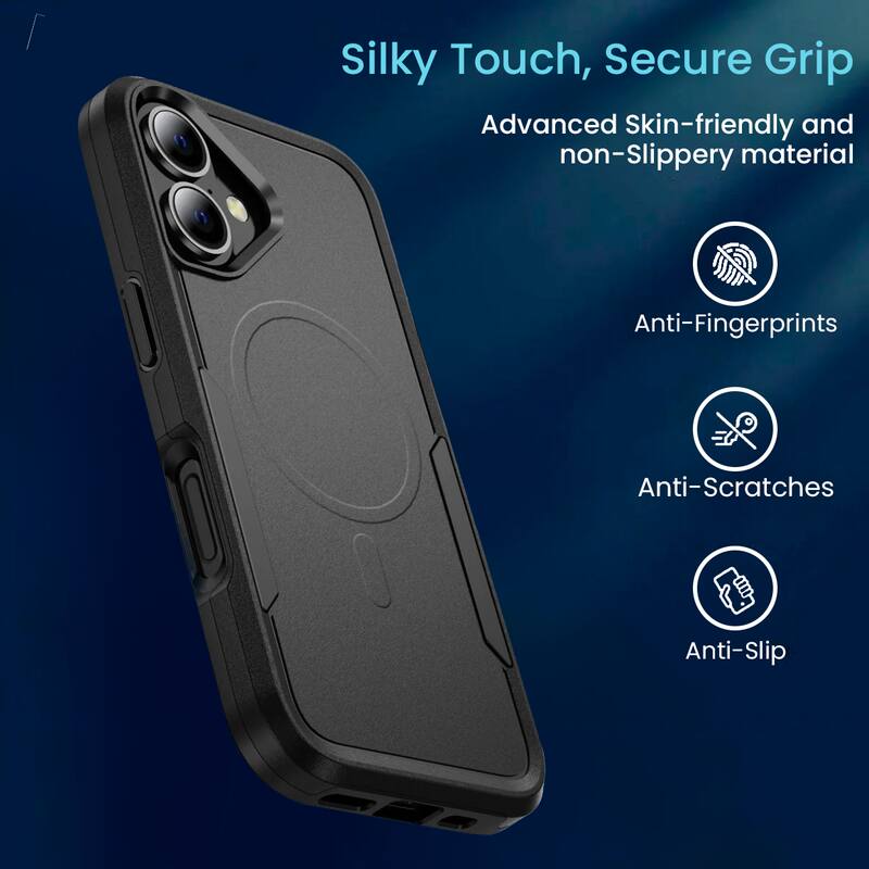 Silky Touch, Secure Grip

Advanced Skin-friendly and non-Slippery material

- Anti-Fingerprints
- Anti-Scratches
- Anti-Slip