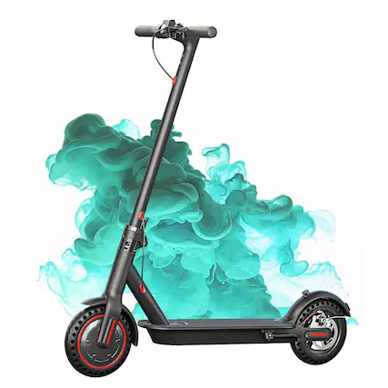 Front. Loheer - Loheer Electric Scooter Adults 19Mph Folding Escooter Black - Black.